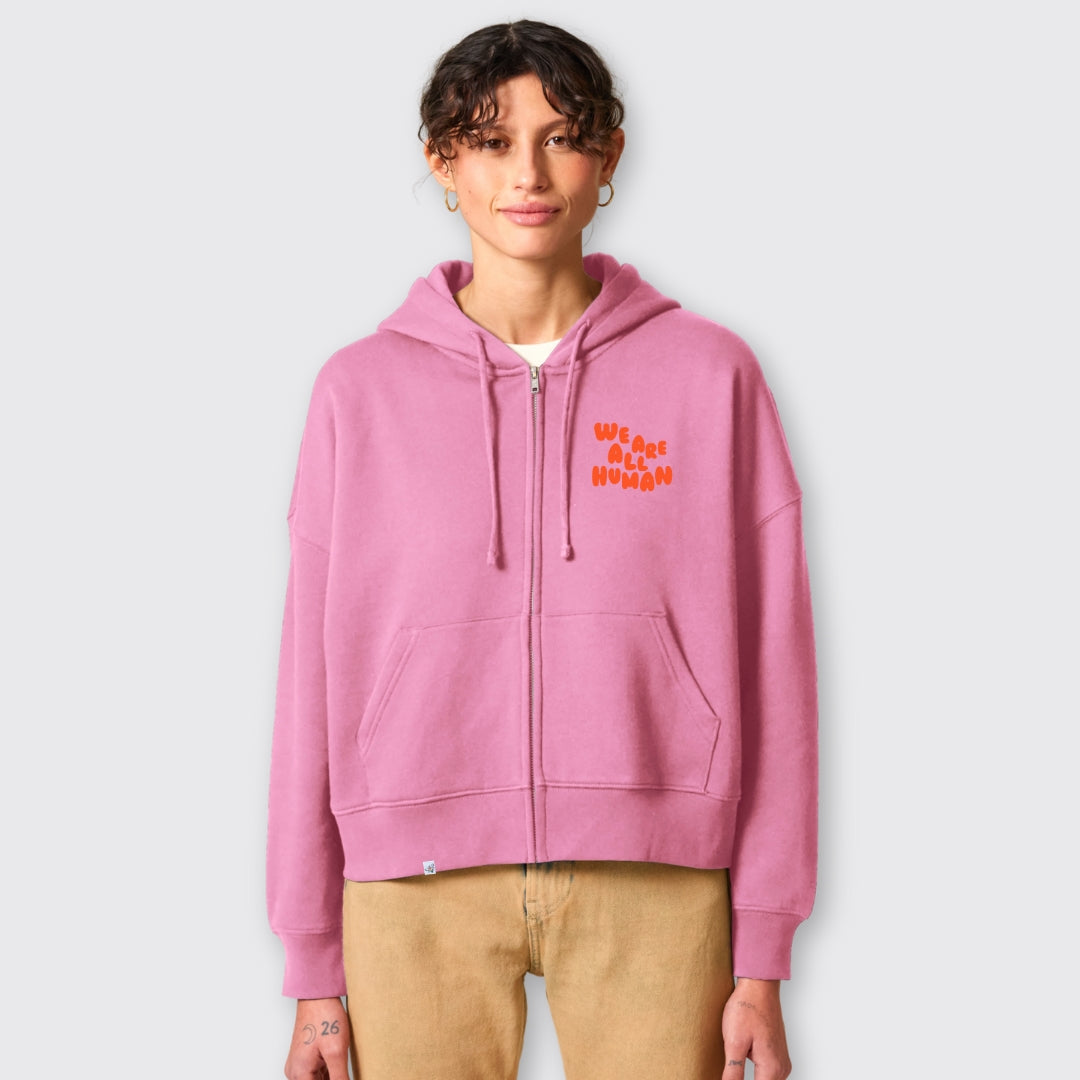 Zipper "We are all Human" - short fit
