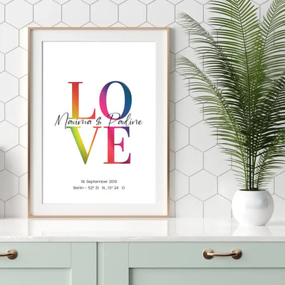 Personalisiertes Poster - LOVE