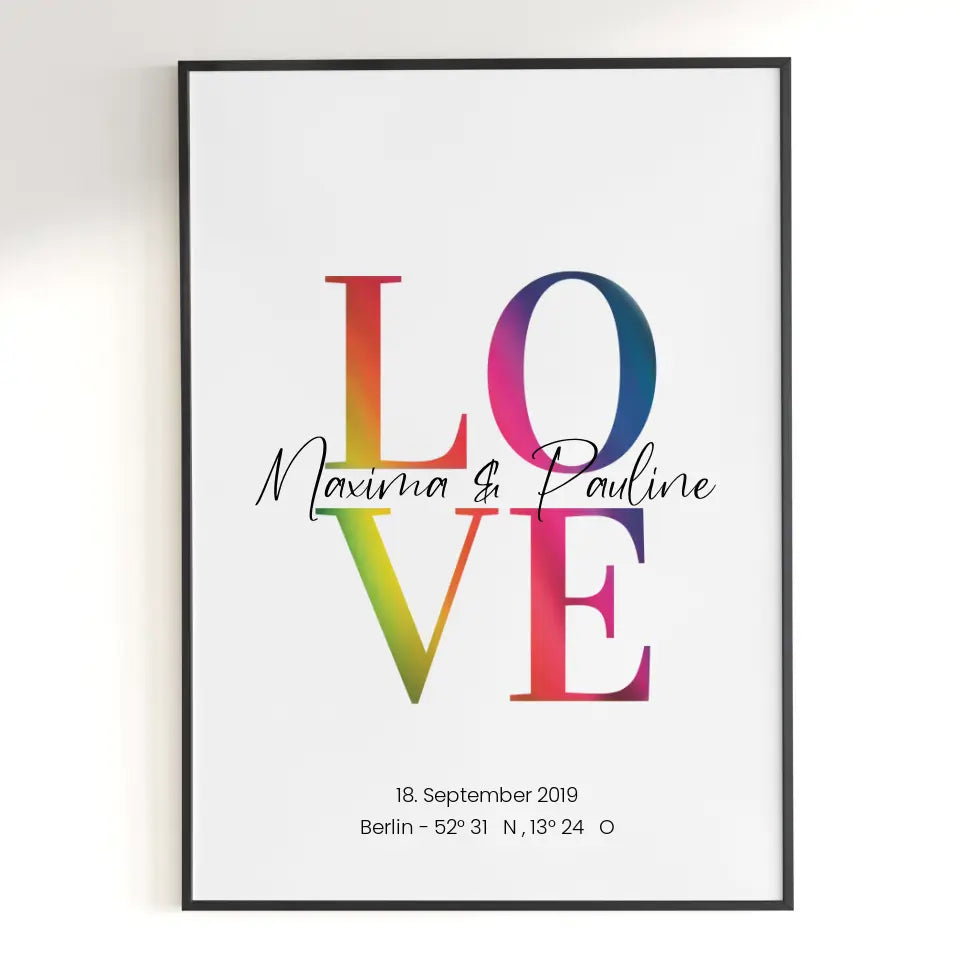 Personalisiertes Poster - LOVE