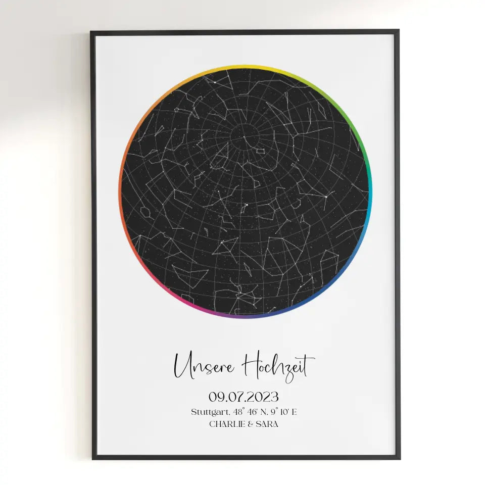 Personalisiertes Poster - Sternenkarte